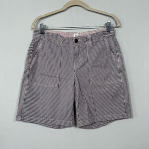 GAP Striped Bermuda Shorts in Pink and Navy Stripes, Size 4, Great Condition
